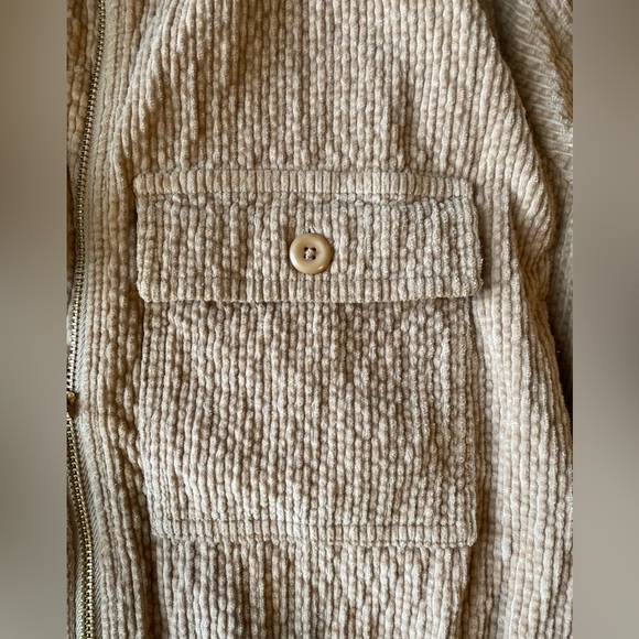 J CREW Woman’s Zip Front Cinched Long Sleeve Dress In Corduroy, Size 6 - Picture 7 of 12